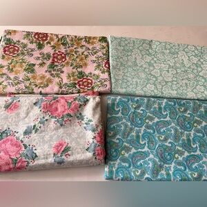 Quilting Fabric Sewing Shabby Chic Country Core Floral Paisley Blue Green Pink